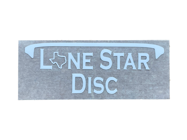 Lone Star Disc Vinyl Iron-On