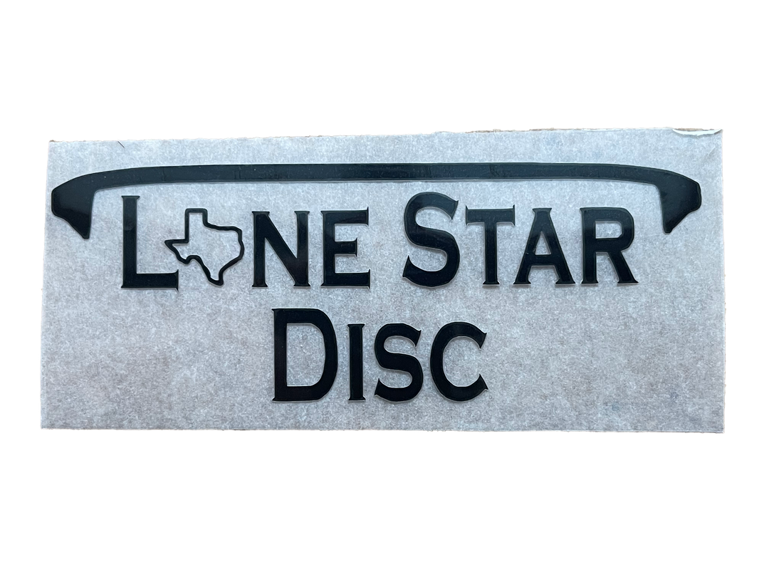 Lone Star Disc Vinyl Iron-On