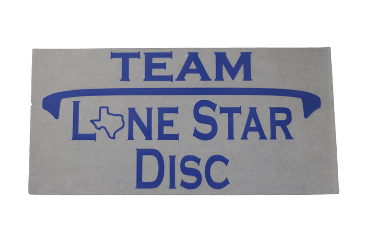 Lone Star Disc Vinyl Iron-On