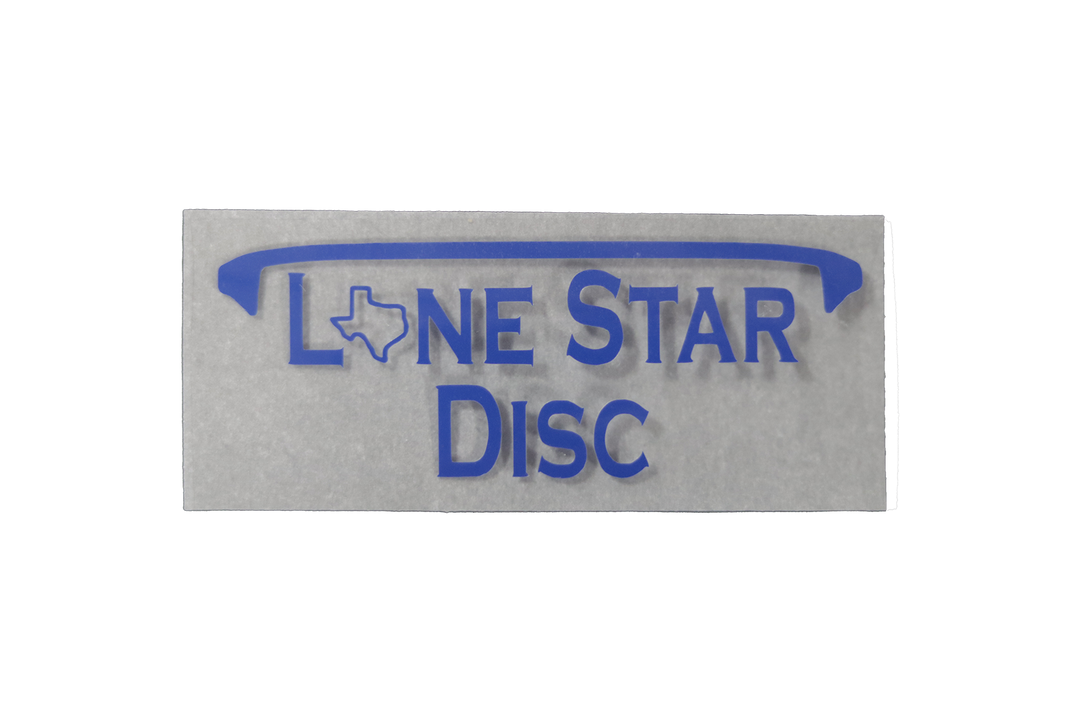 Lone Star Disc Vinyl Iron-On