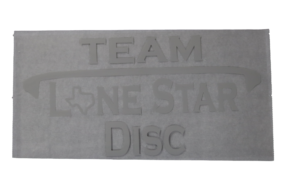 Lone Star Disc Vinyl Iron-On