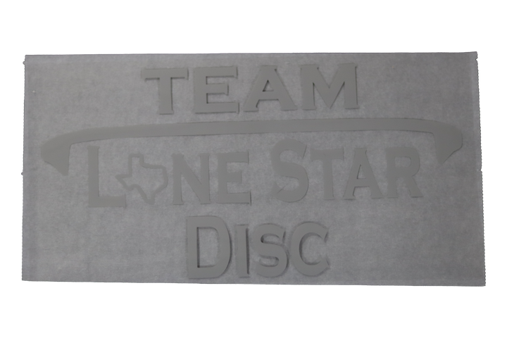 Lone Star Disc Vinyl Iron-On