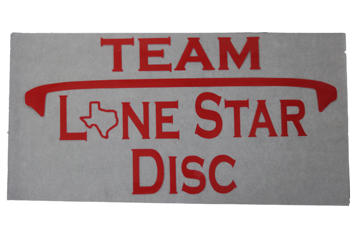 Lone Star Disc Vinyl Iron-On