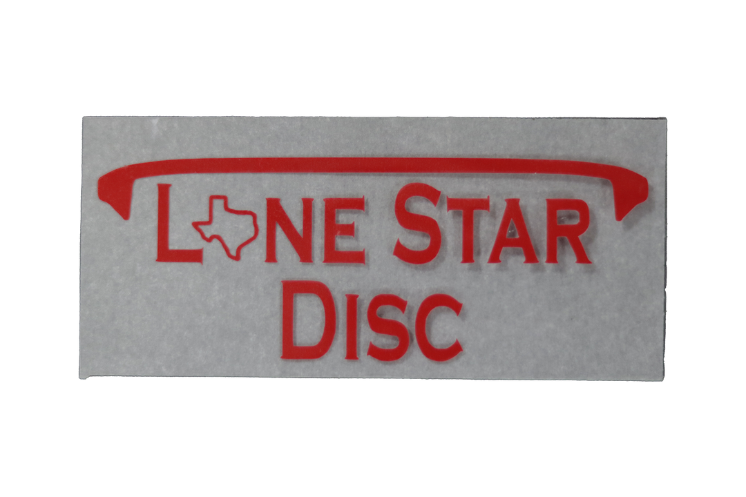 Lone Star Disc Vinyl Iron-On