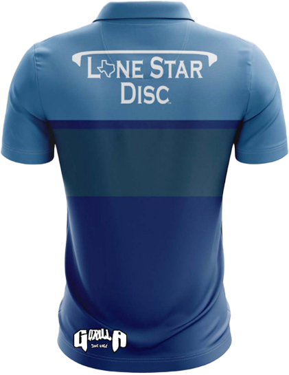 Lone Star Disc Bluey Athletic Polo