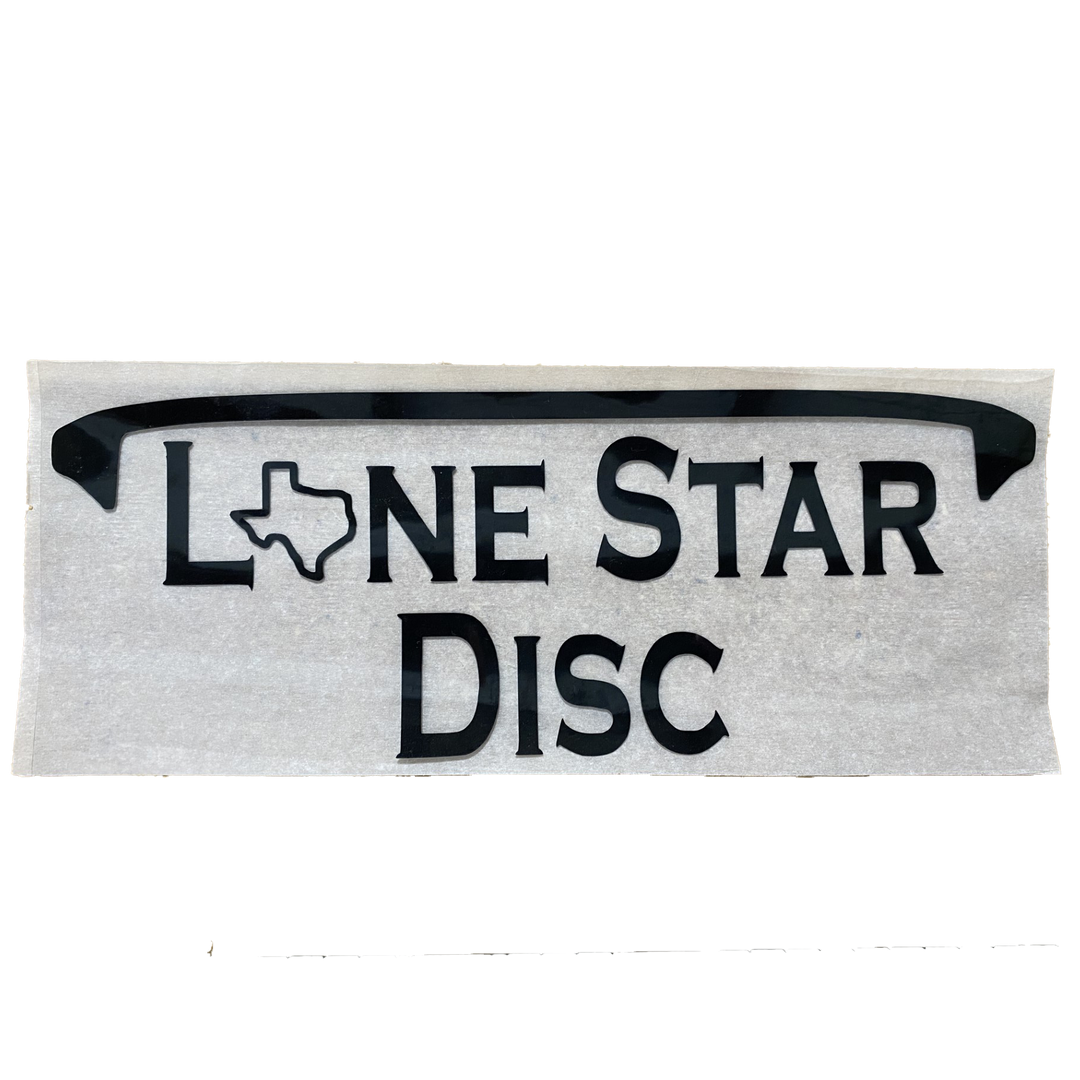 Lone Star Disc Vinyl Iron-On