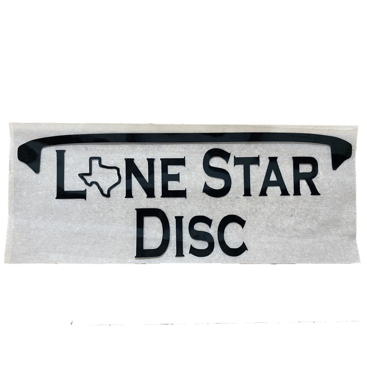 Lone Star Disc Vinyl Iron-On