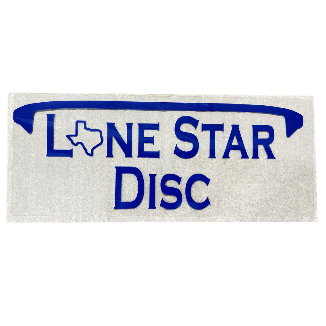 Lone Star Disc Vinyl Iron-On