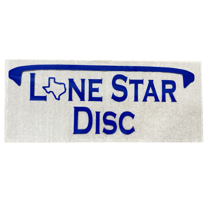 Lone Star Disc Vinyl Iron-On