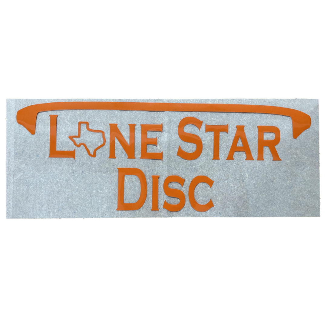 Lone Star Disc Vinyl Iron-On