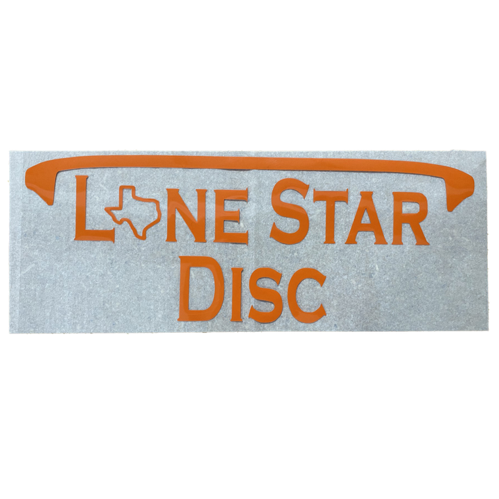 Lone Star Disc Vinyl Iron-On