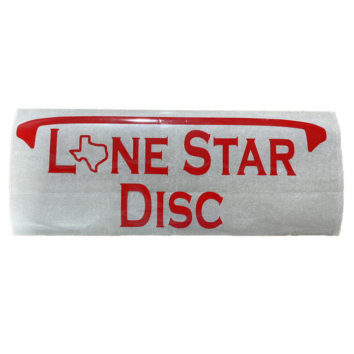 Lone Star Disc Vinyl Iron-On