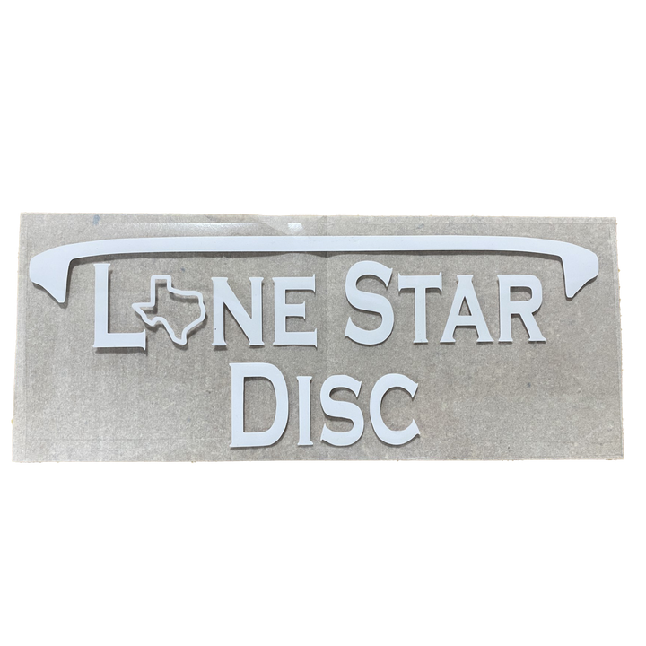 Lone Star Disc Vinyl Iron-On