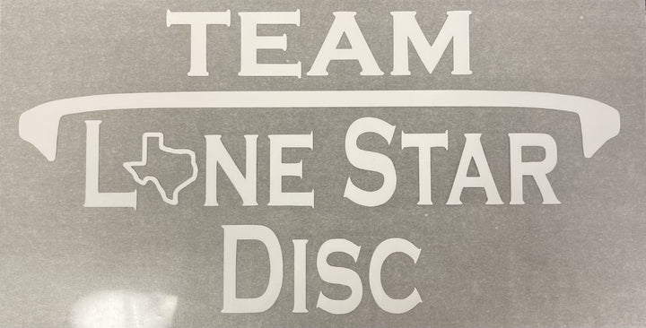 Lone Star Disc Vinyl Iron-On